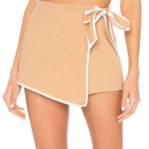 Superdown Contrast Wrap Skort